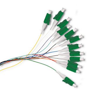 Qoltec 12 x Pigtail fiber optic LC/APC | Singlemode | G657A2 | 2m