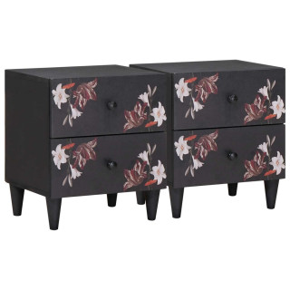 Öökapp sahtliga 2 pcs Pruun 40 x 33,5 x 46 cm Tugev mango puu