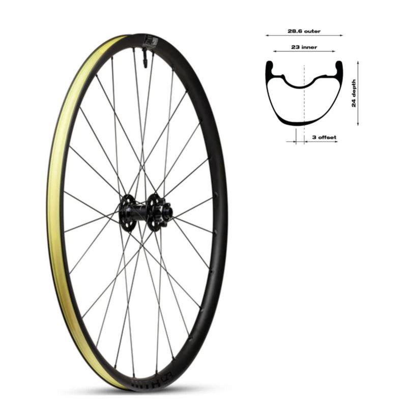 WTB Wheel CZR i23x700 front 100x12 24 6 bolts