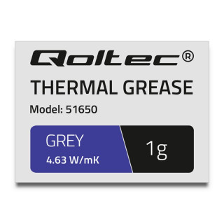 Qoltec Thermal grease 4.63 W/m-K | 1g | Grey