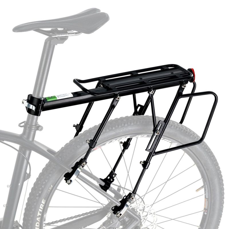 Rockbros bike rack with shelf black