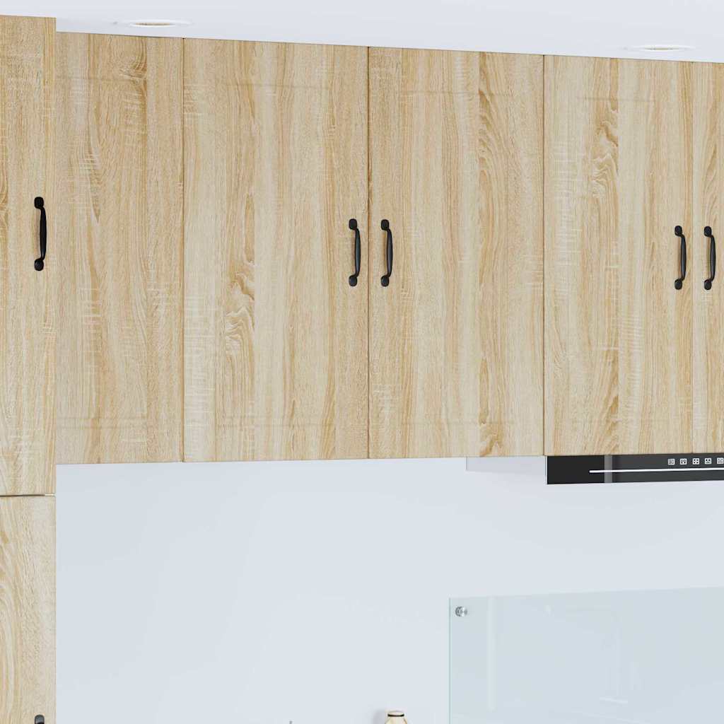 Seinakapp kööki riiuliga Sonoma tamm 80 x 31 x 80 cm Tehispuit