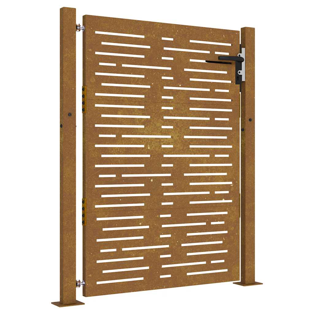 aiavärav, 105 x 155 cm, Corteni teras, kandiline kujundus