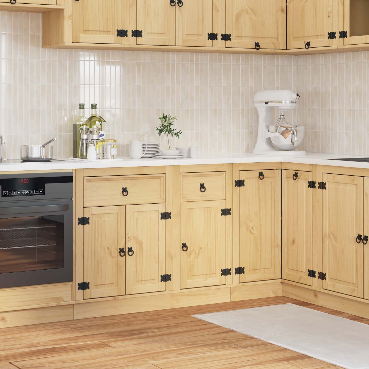 Kapp sahtliga riiuliga Kallis 40 x 46 x 81,5 cm Tahke mänd