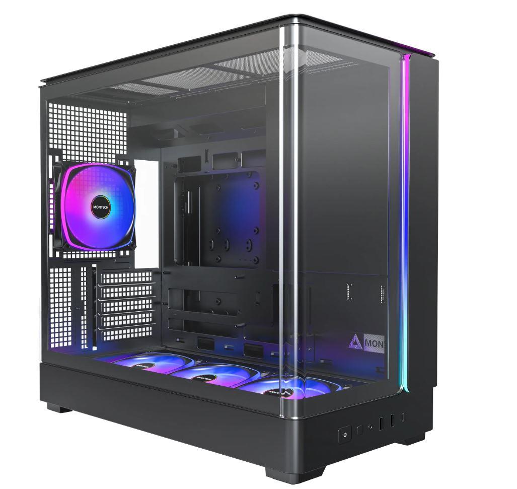 Case|MONTECH|micro ATX/Mini-ITX|Black|Midi Tower|PC|KING 15 PRO|KING15PRO(B)
