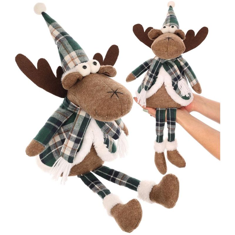 DECORATIVE CHRISTMAS REINDEER BROWN 35+20CM