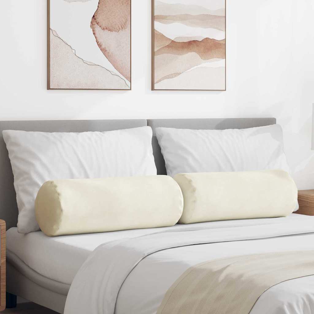 Padjad 2 pcs cream Ø 25 x 70 cm Korter kangas