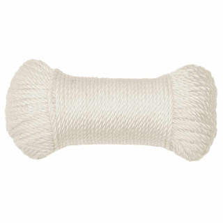 рабочая веревка, белая, 6 мм, 100 м, полипропилен