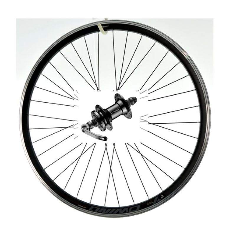 27.5 front wheel 6 bolt QR O-black/P-black