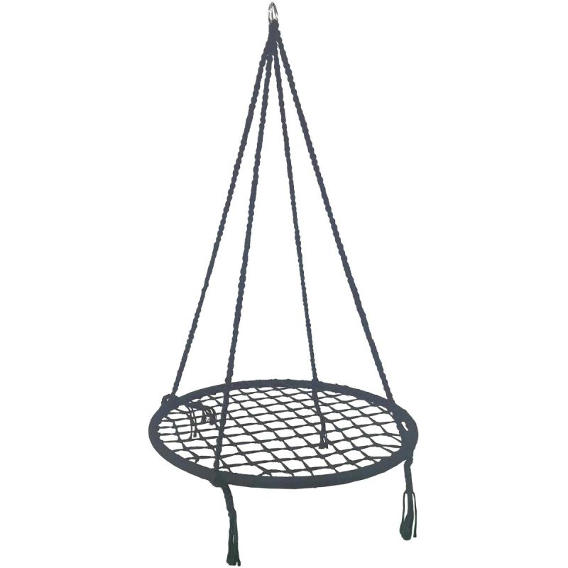 GARDEN HAMMOCK SWING STORK'S NEST 80CM GRAY