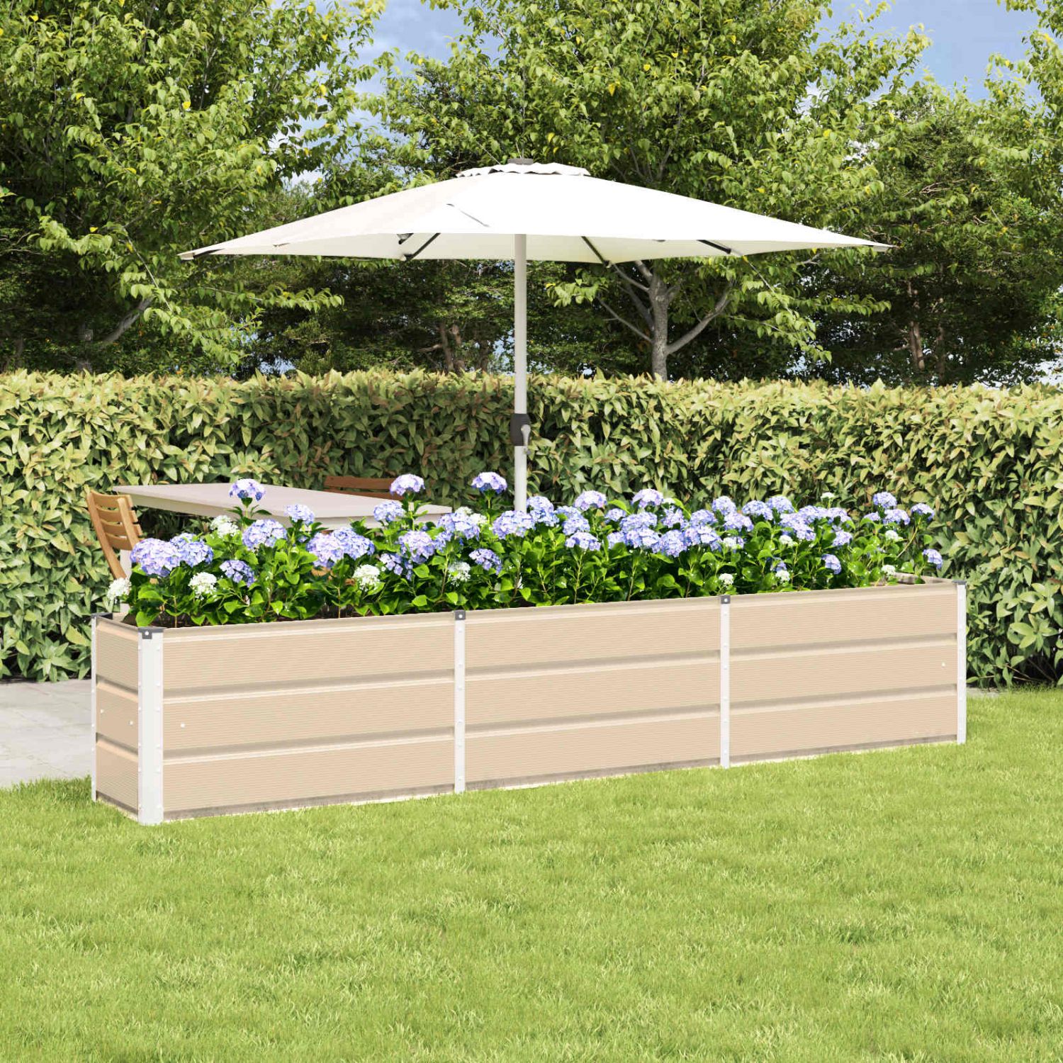 Taimekast Ebarealne 240 x 40 x 45 cm Teras