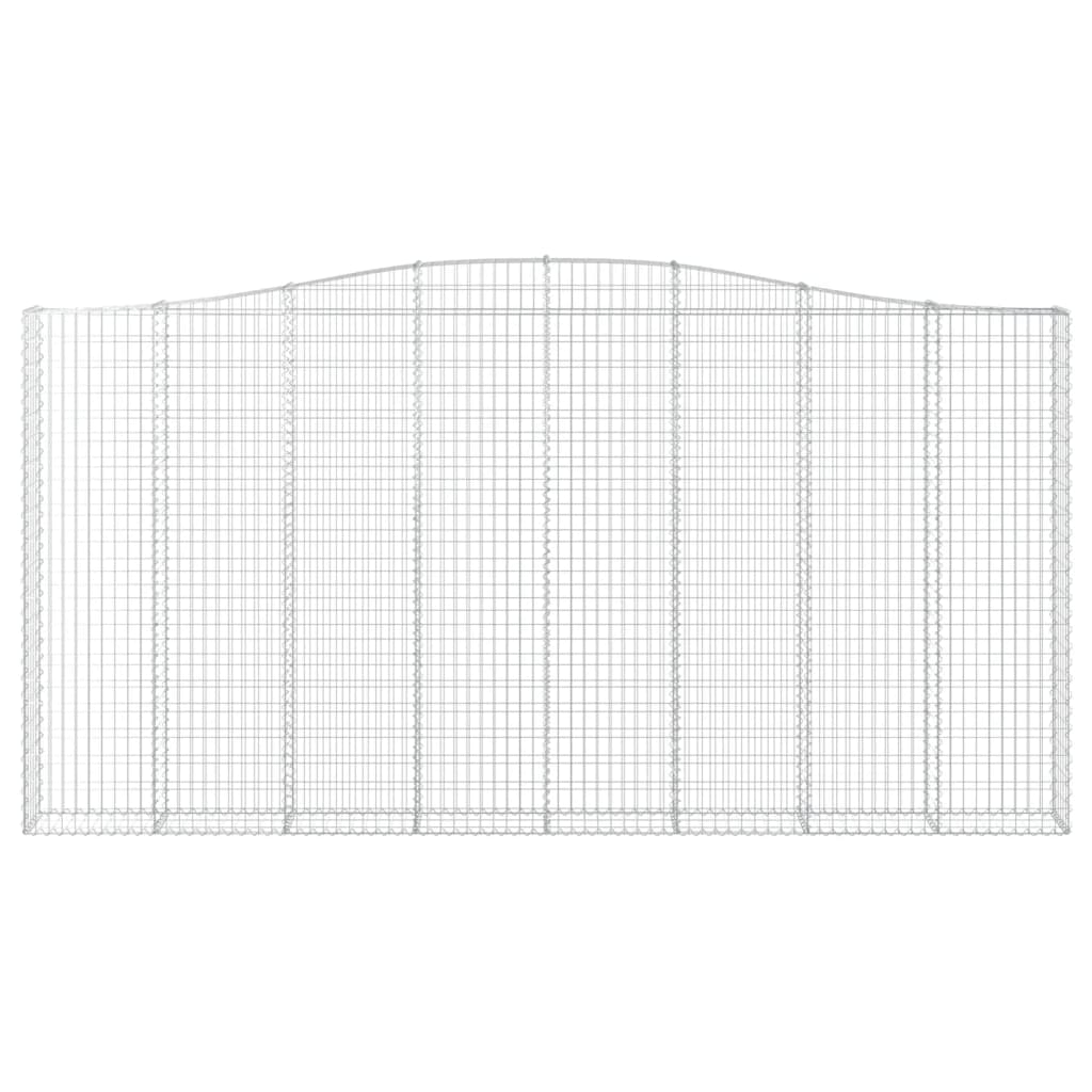 kaarekujuline gabioonkorv, 400x30x200/220 cm, tsingitud raud