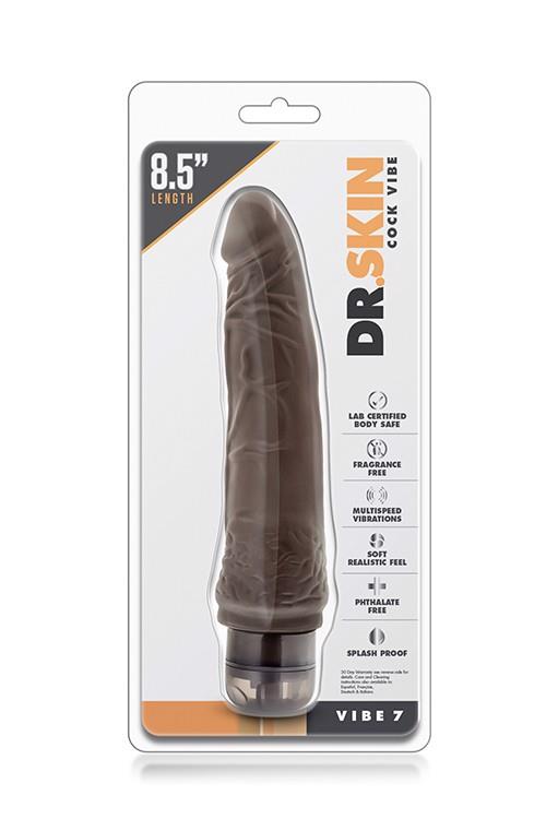 DR. SKIN COCK VIBE 7 ДЮЙМОВ ШОКОЛАД