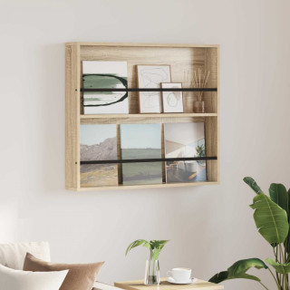 Ajakirja riiul riiuliga Sonoma tamm 80 x 12 x 70 cm Tehispuit