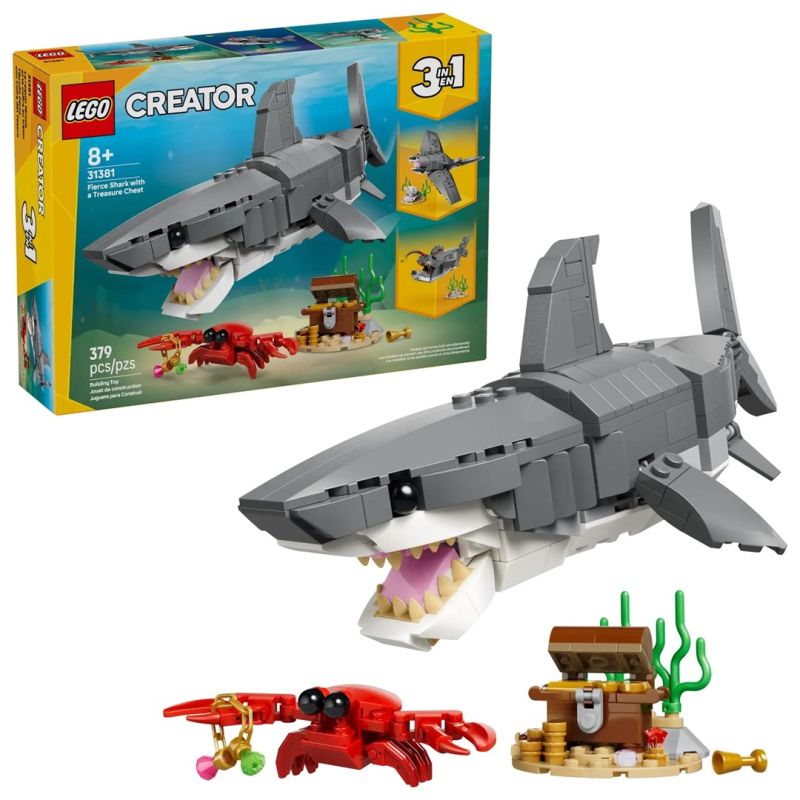 LEGO Creator 31381 Menacing Shark with Treasure Chest