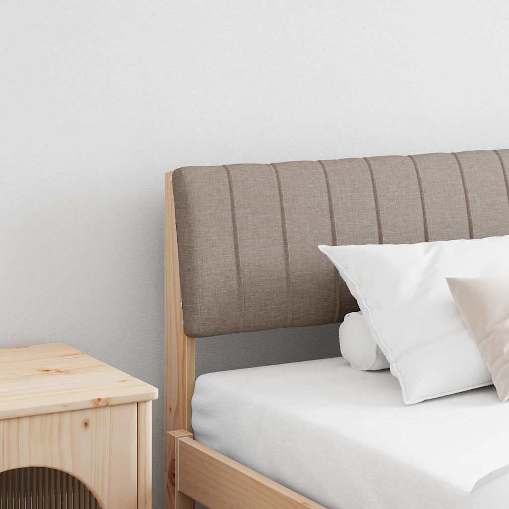 Polsterdatud voodiots Pruunikashall 200 cm Tahke mänd