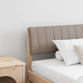 Polsterdatud voodiots Pruunikashall 200 cm Tahke mänd