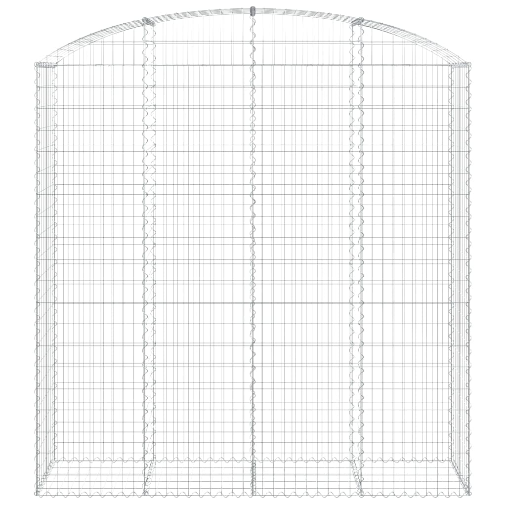 Габион дугообразной формы, 200x50x200/220 см, оцинкованная сталь