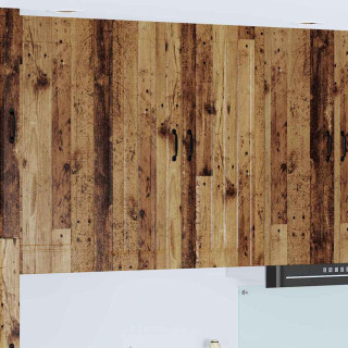 Seinakapp kööki riiuliga Vana puit 80 x 31 x 100 cm Tehispuit