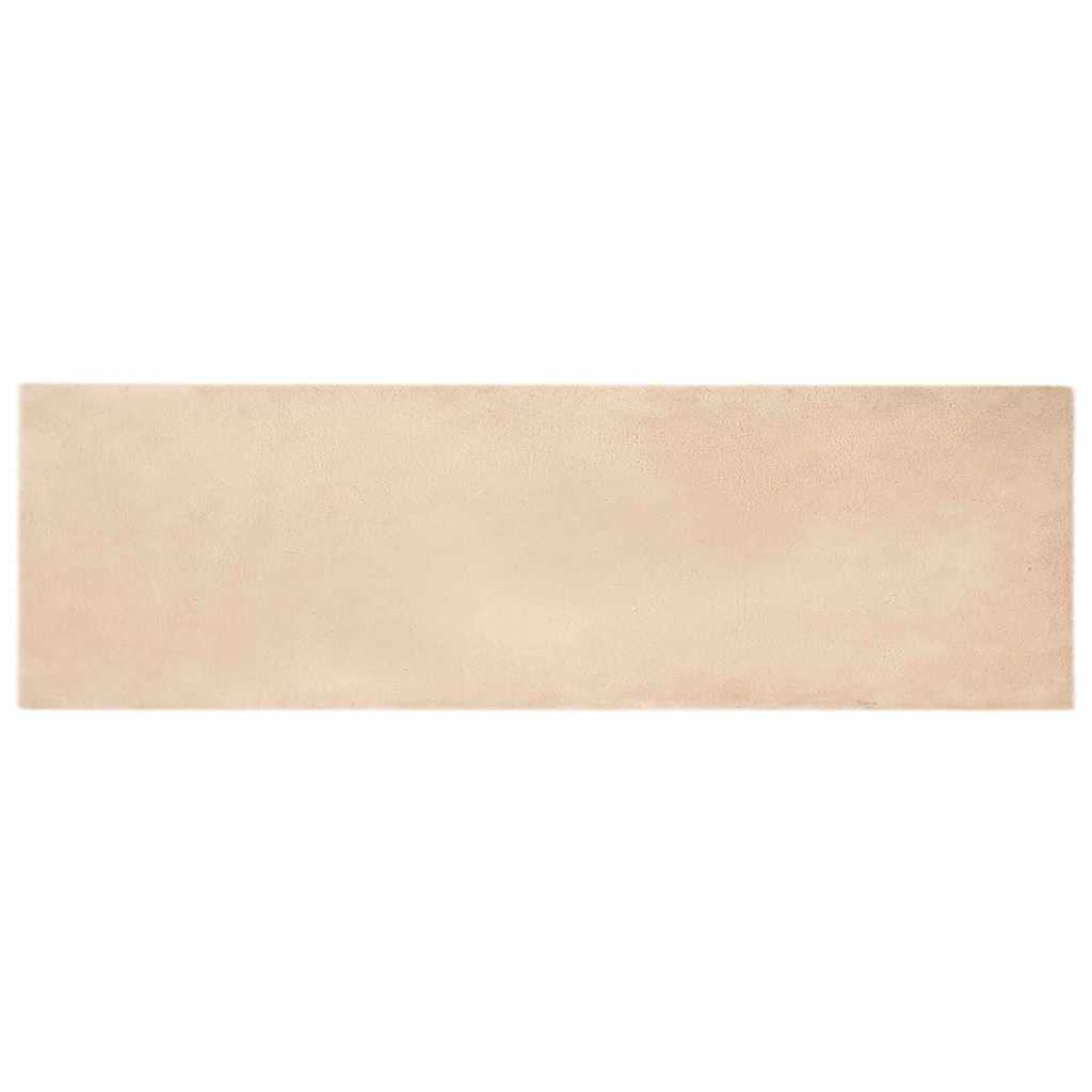 Kunstlik Küüliku Karv Mat Beež 80 x 250 cm Polüester