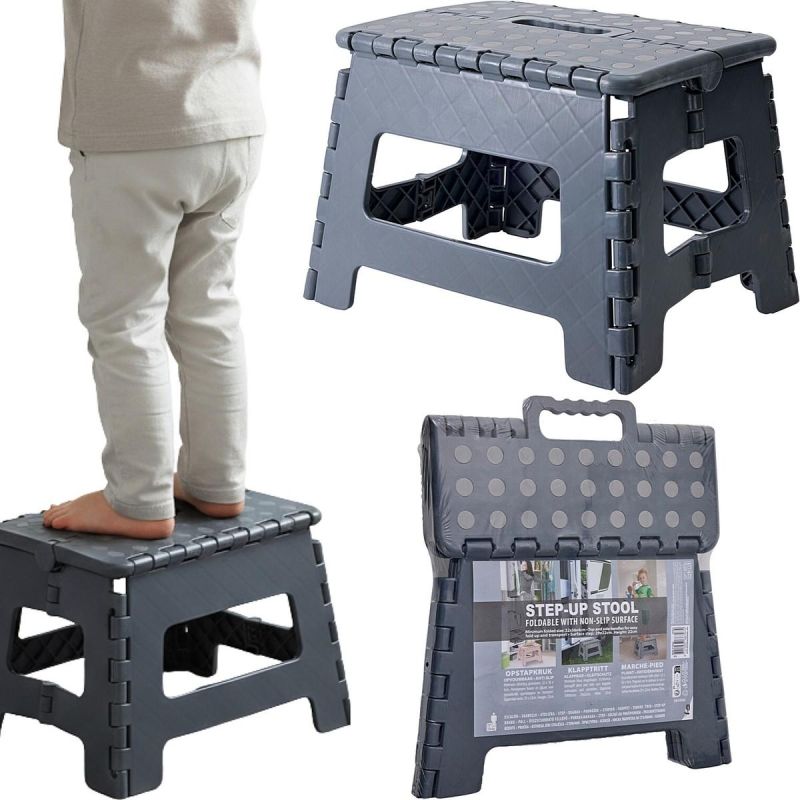FOLDABLE ANTI-SLIP STOOL GRAY