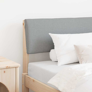 Polsterdatud voodiots Helehall 100 cm Tahke mänd