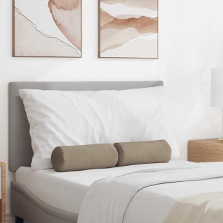 Padjad 2 pcs Pruunikashall Ø 15 x 40 cm Mikrofiber kangas