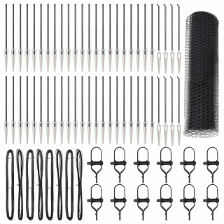 Aed koos postidega Hall 0.5 x 100 m PVC kaetud teras