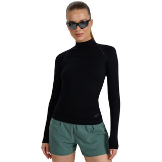Women's longsleeve t-shirt 4F F419 deep black 4FWAW25TFLOF419 20S