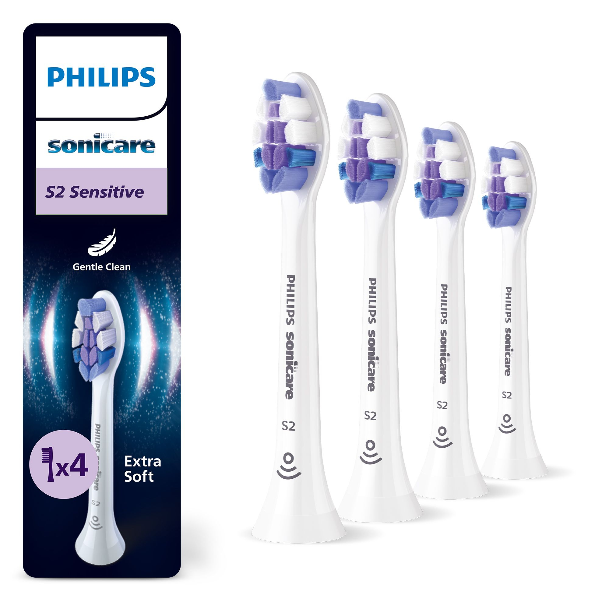 Philips Sonicare Sensitive 4-pack brush heads HX6054/87