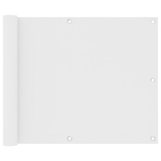 rõdusirm, valge, 75 x 400 cm, oxford-kangas