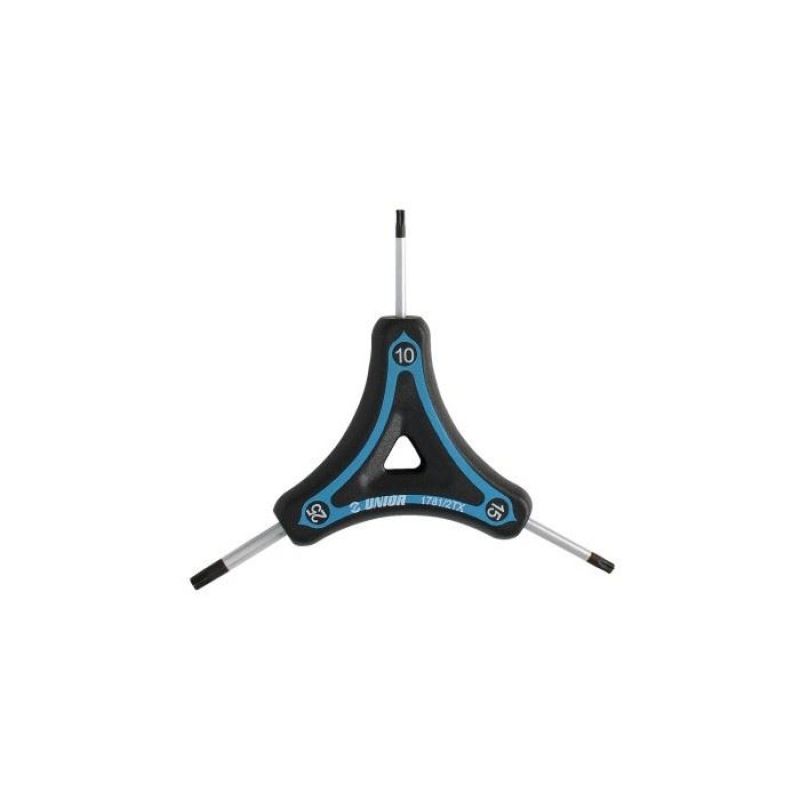 UNIOR Trilateral Torx key 10,15,25 1781/2TX