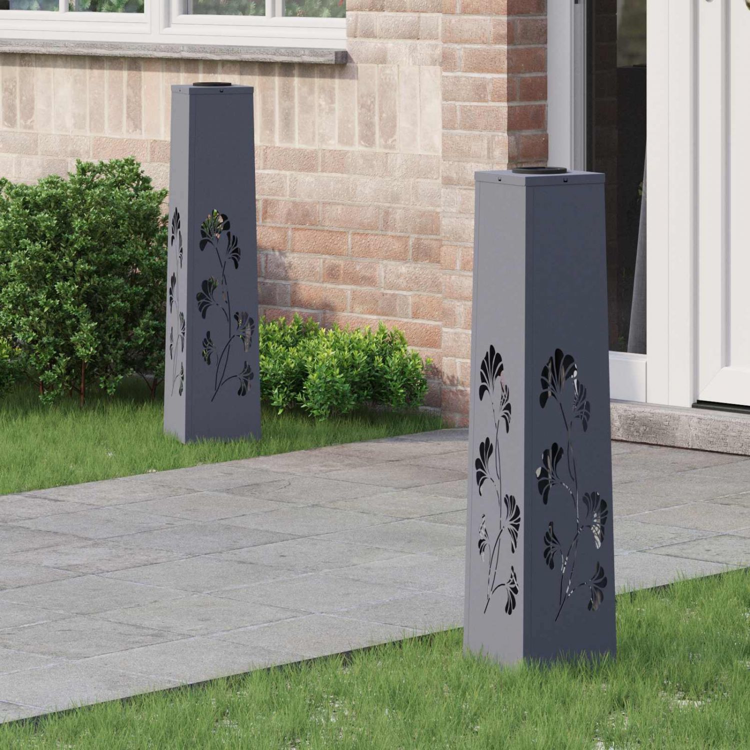 Päikese LED käigutee tuli 2 pcs Antratsiit Külmvaltsitud teras