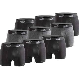 Puma Men's Boxer Briefs 9-Pack Black Gray Comfortable Cotton