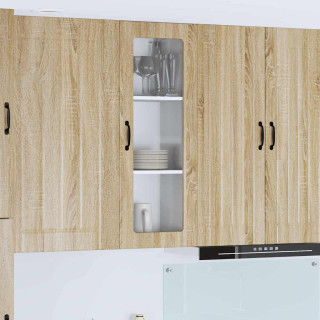 Seinakapp kööki riiuliga Sonoma tamm 40 x 31 x 100 cm Tehispuit