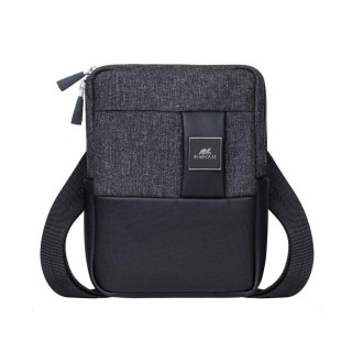 TABLET CASE CROSSBODY 8/8810 BLACK MELANGE RIVACASE