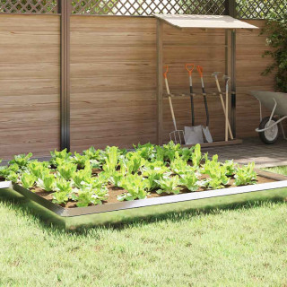 Ükssarviku aed Hõbedane 100 x 3,5 x 25 cm Roostevaba teras