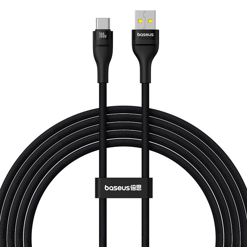 Baseus Flash 2 USB-USB C Cable 100w 2m (Black)