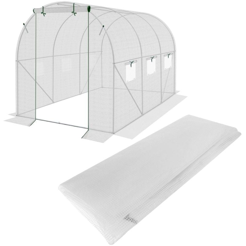 COVER FOIL FOR GARDEN TUNNEL GREENHOUSE 200x300x200CM WHITE