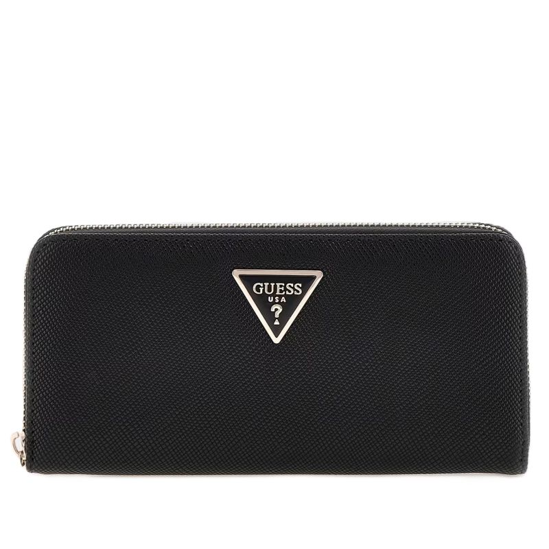 GUESS WOMEN'S WALLET BLACK WITH TRIANGULAR LOGO LAUREL II