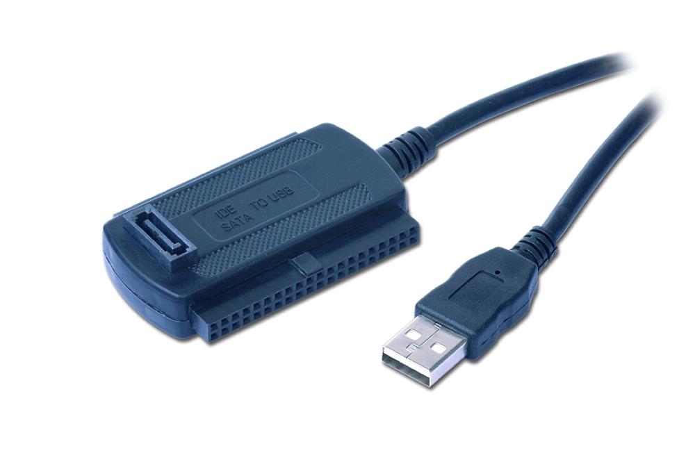 USB to IDE/SATA adapter kõvaketta andmete lugemiseks