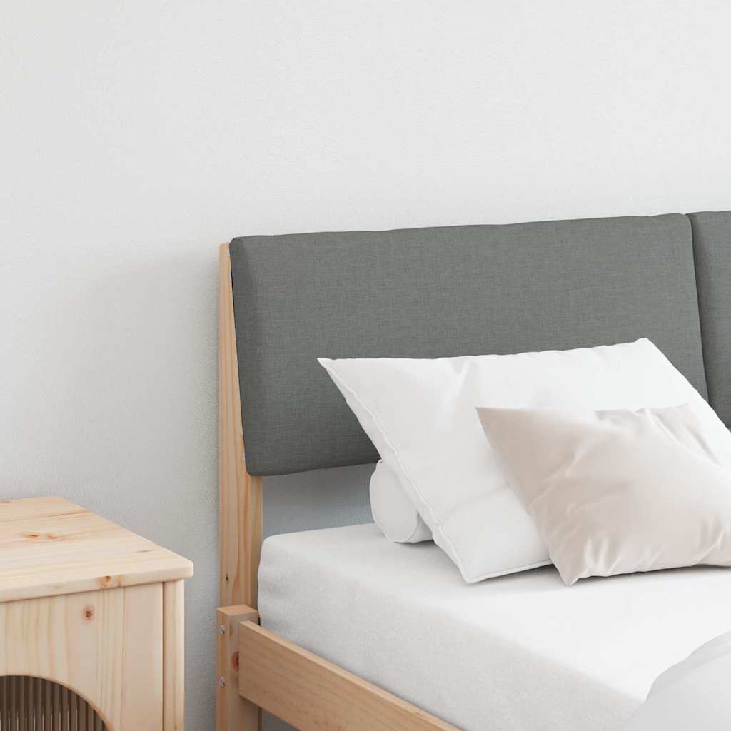 Polsterdatud voodiots Tumehall 135 cm Tahke mänd