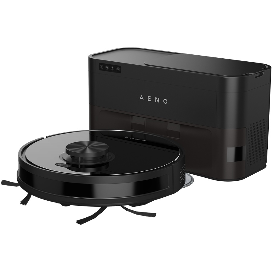 Робот-пылесос с пылесборником, черный, 2-в-1, бак для пыли, 4000 Па, аккумулятор 3200 мАч