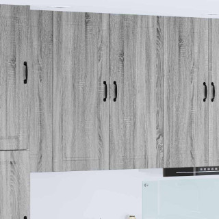 Seinakapp kööki riiuliga Hall Sonoma 40 x 31 x 100 cm Tehispuit