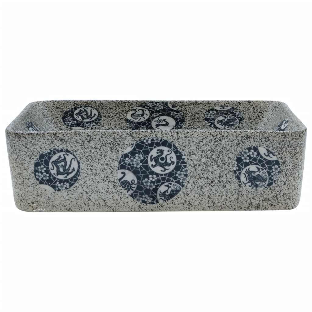 valamu tööpinnale, mitmevärviline, ristkülik, keraamiline