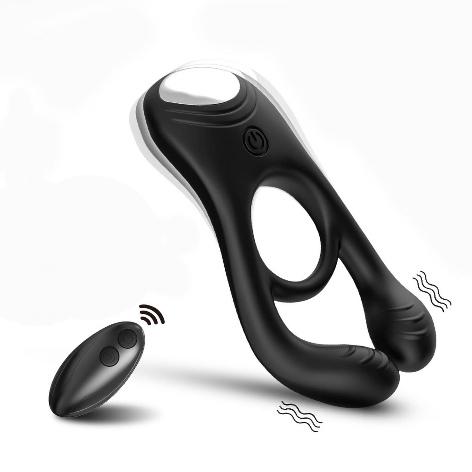 Veyron с пультом ДУ, черный, 9 функций вибрации