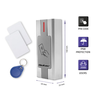 Qoltec Proximity card and key fob reader