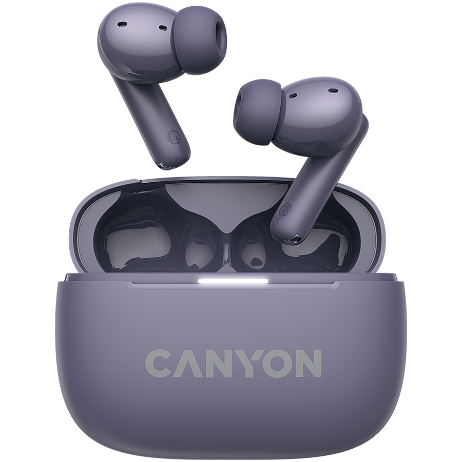 CANYON Наушники OnGo TWS-10 ANC+ENC Фиолетовые