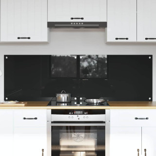 Kögi Splashback Must 80 x 50 cm karastatud klaas