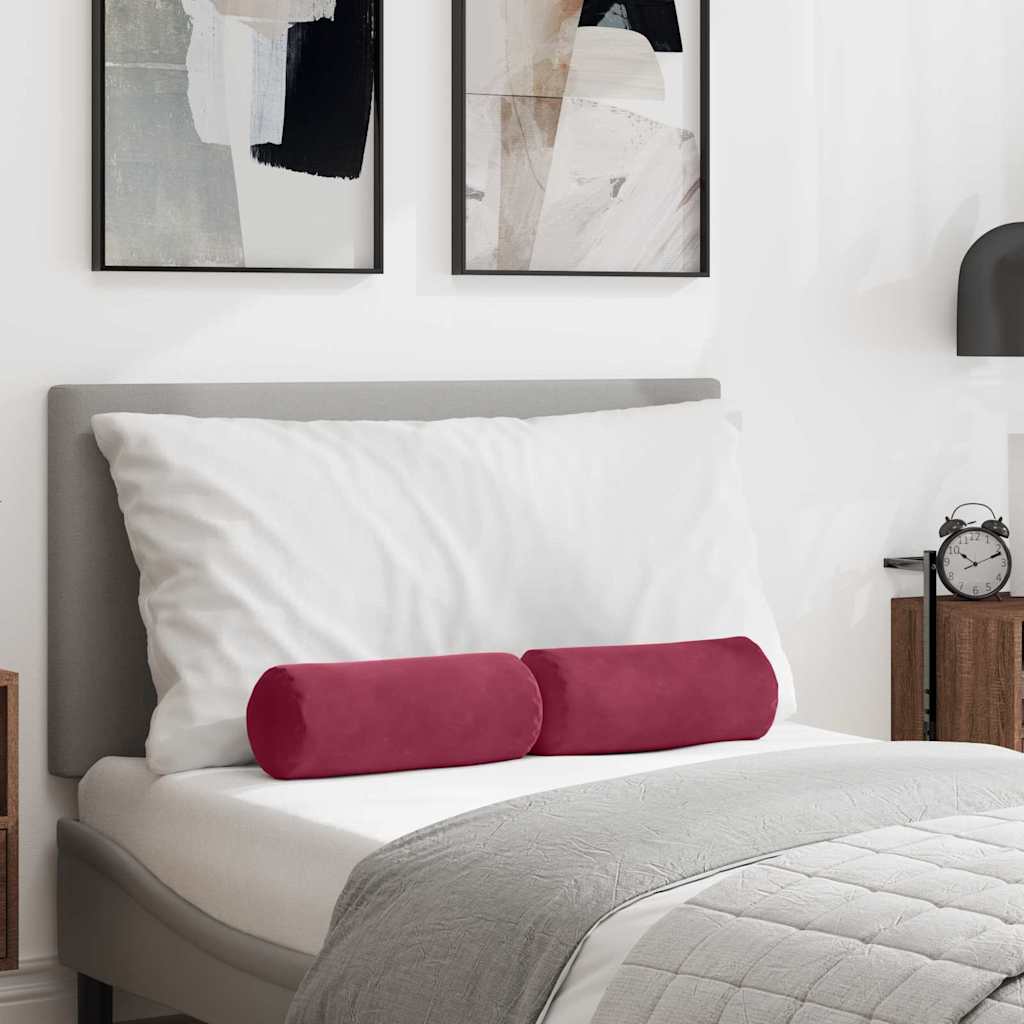 Padjad 2 pcs Veinpunane Ø 15 x 40 cm Korter kangas